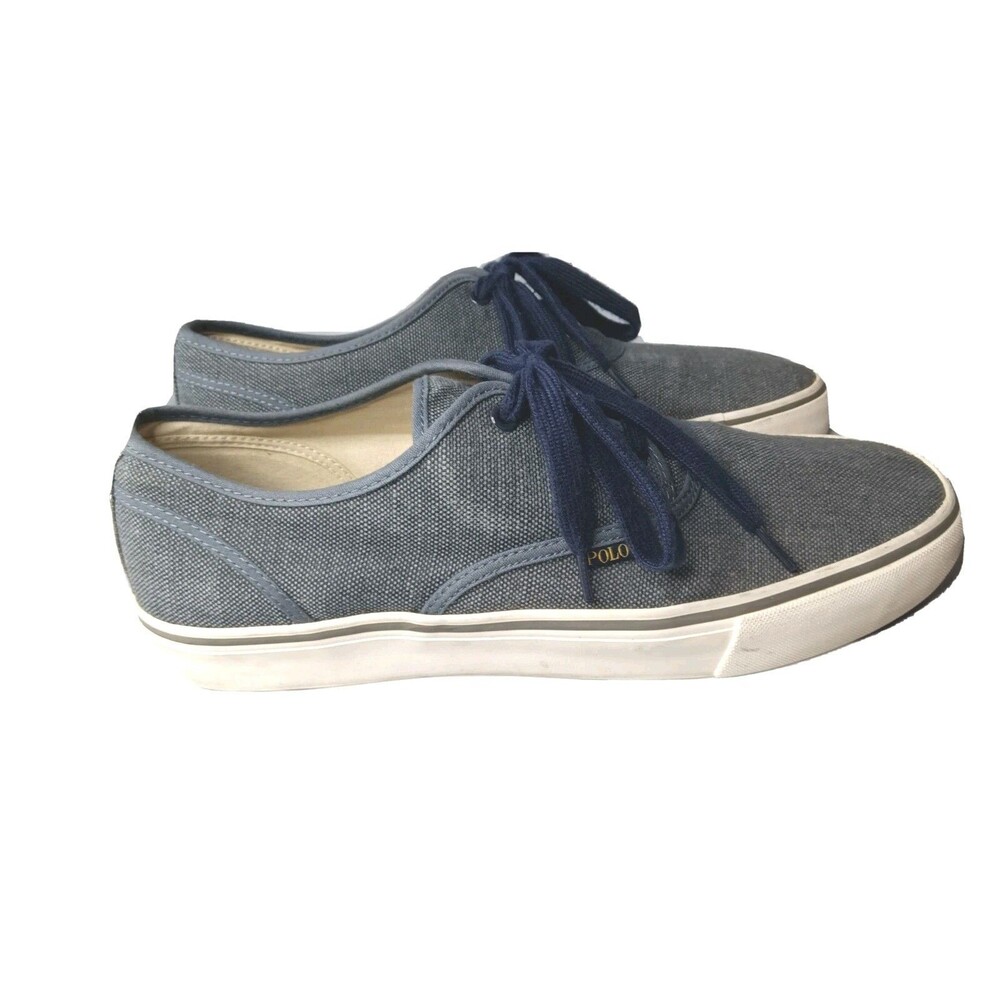 Polo Ralph Lauren Morray Shoes Men's Size 15 D Sneakers Vintage Burlap Upper